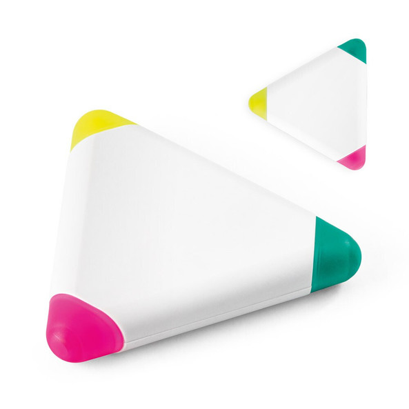 hi!dea 91615 - Surligneur en PP en forme de triangle avec 3 couleurs