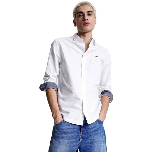 Tommy Jeans - CAMISA HOMBRE OXFORD DM0DM15408 Blanco