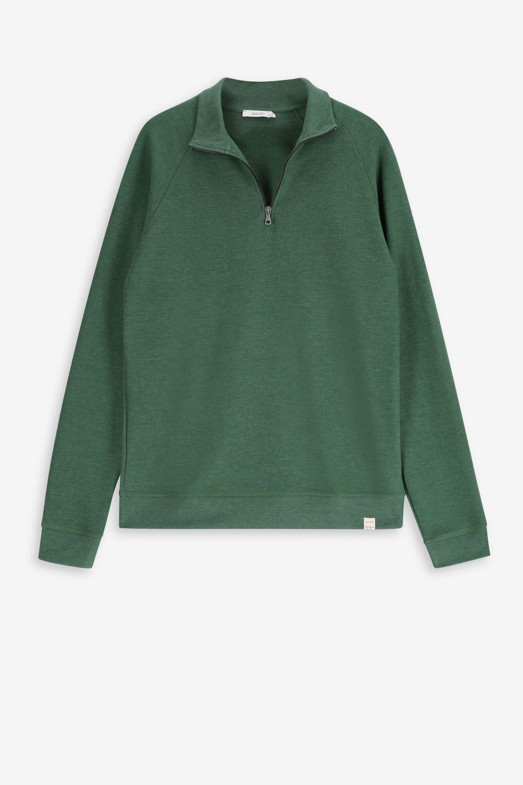 Groene sweater met rits