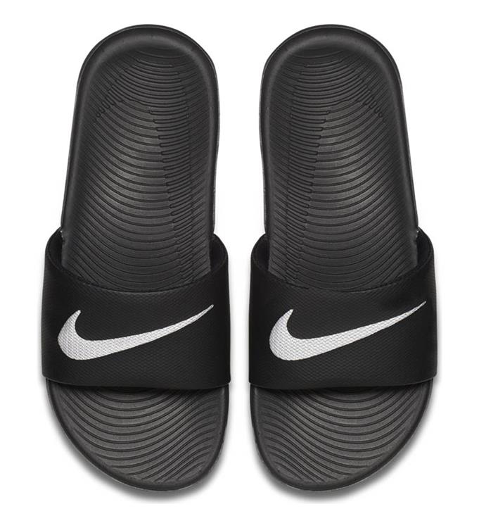 Nike Kawa Kids' Slide Nike Kaw,BLA BLACK-WHITE