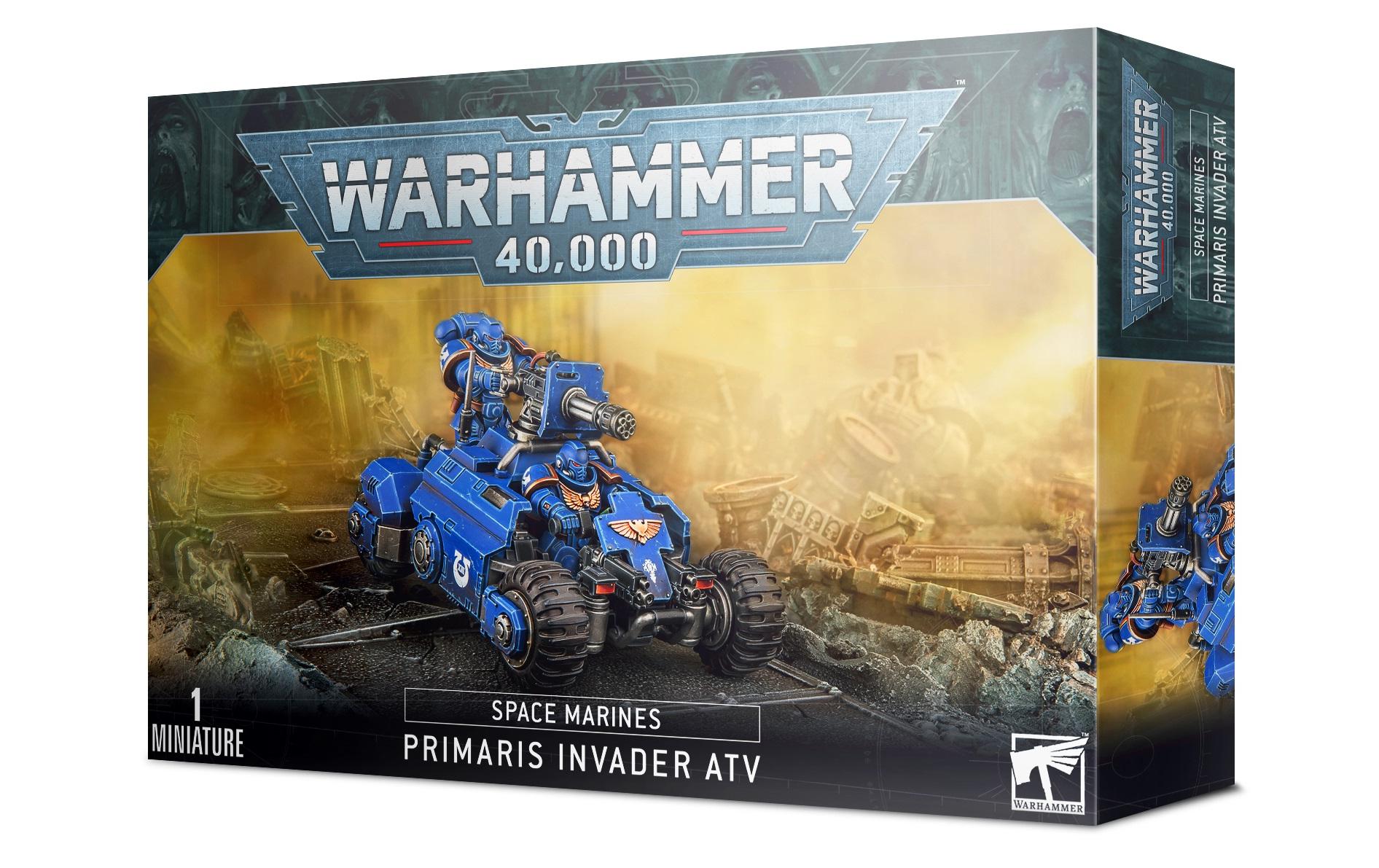 Fahrzeug Warhammer 40.000 Space Marines Invader-QuadMehrteiliger Kunststoffbausatz