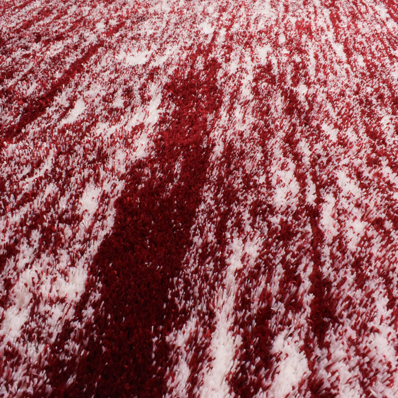 Nazar Rugs Tapis Shaggy doux Oslo 584 rouge - 67x90 cm