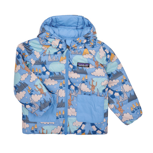 Patagonia - BABY REVERSIBLE DOWN SWEATER HOODY - Bleu