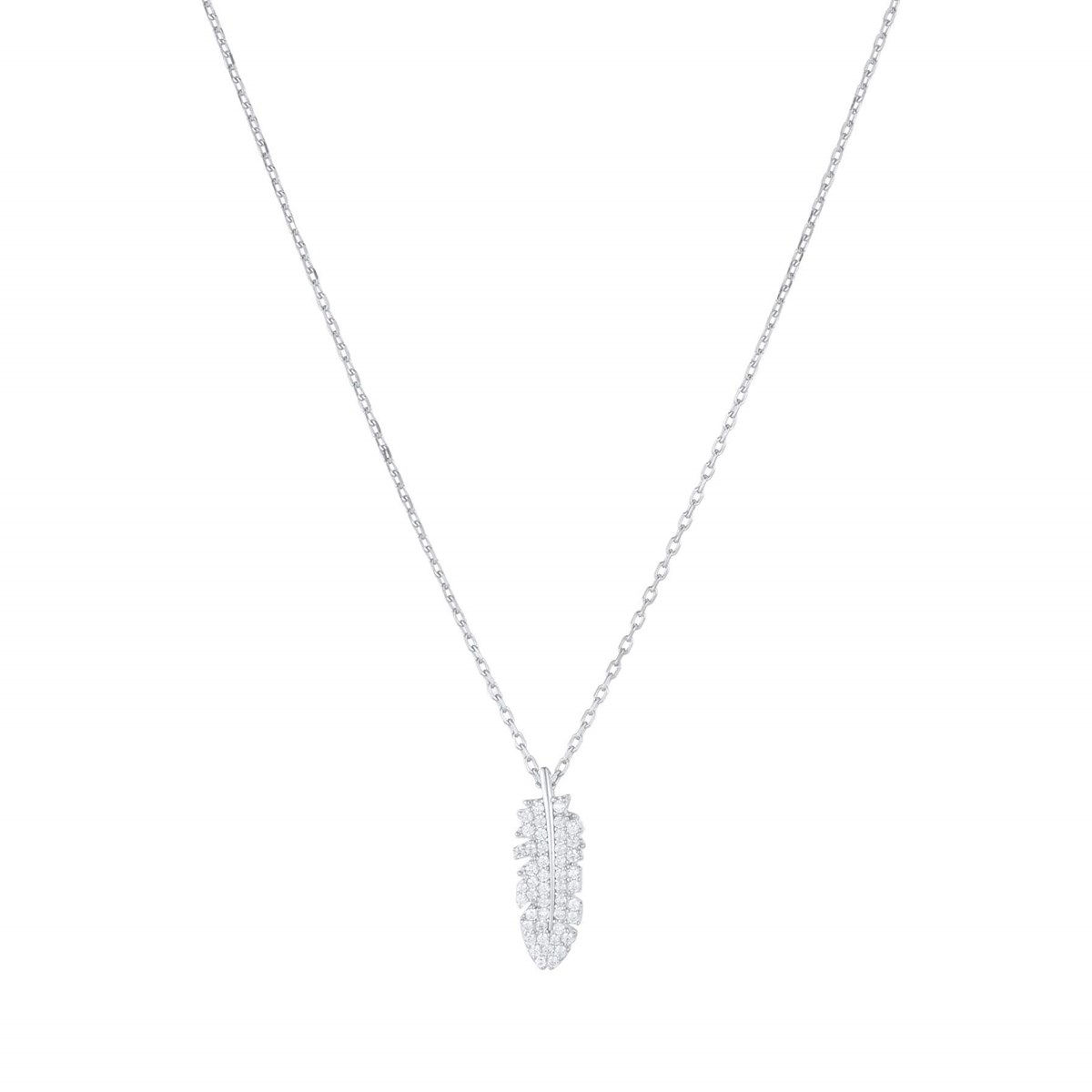 Collier Plume Argent 925