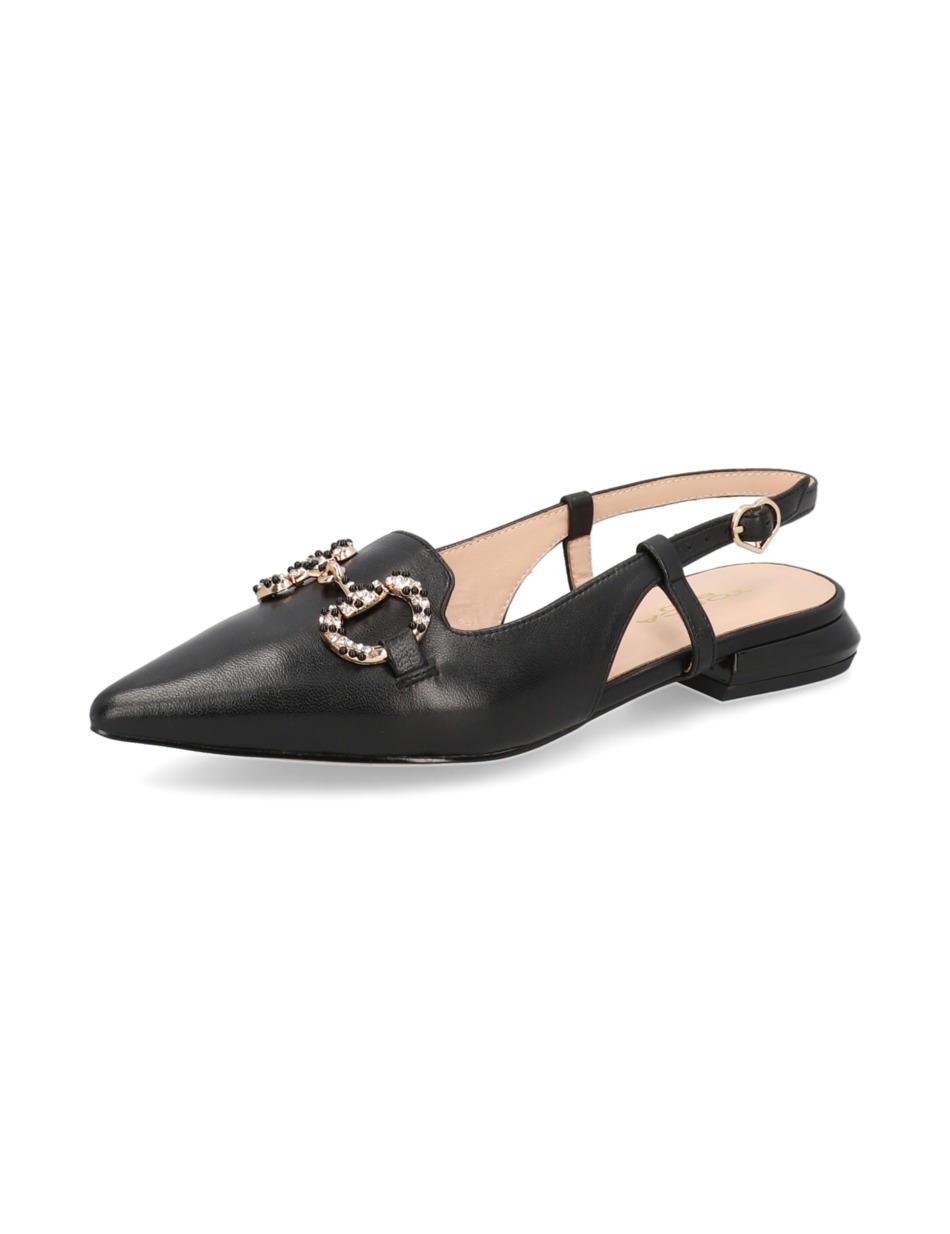 Glattleder Slingpumps