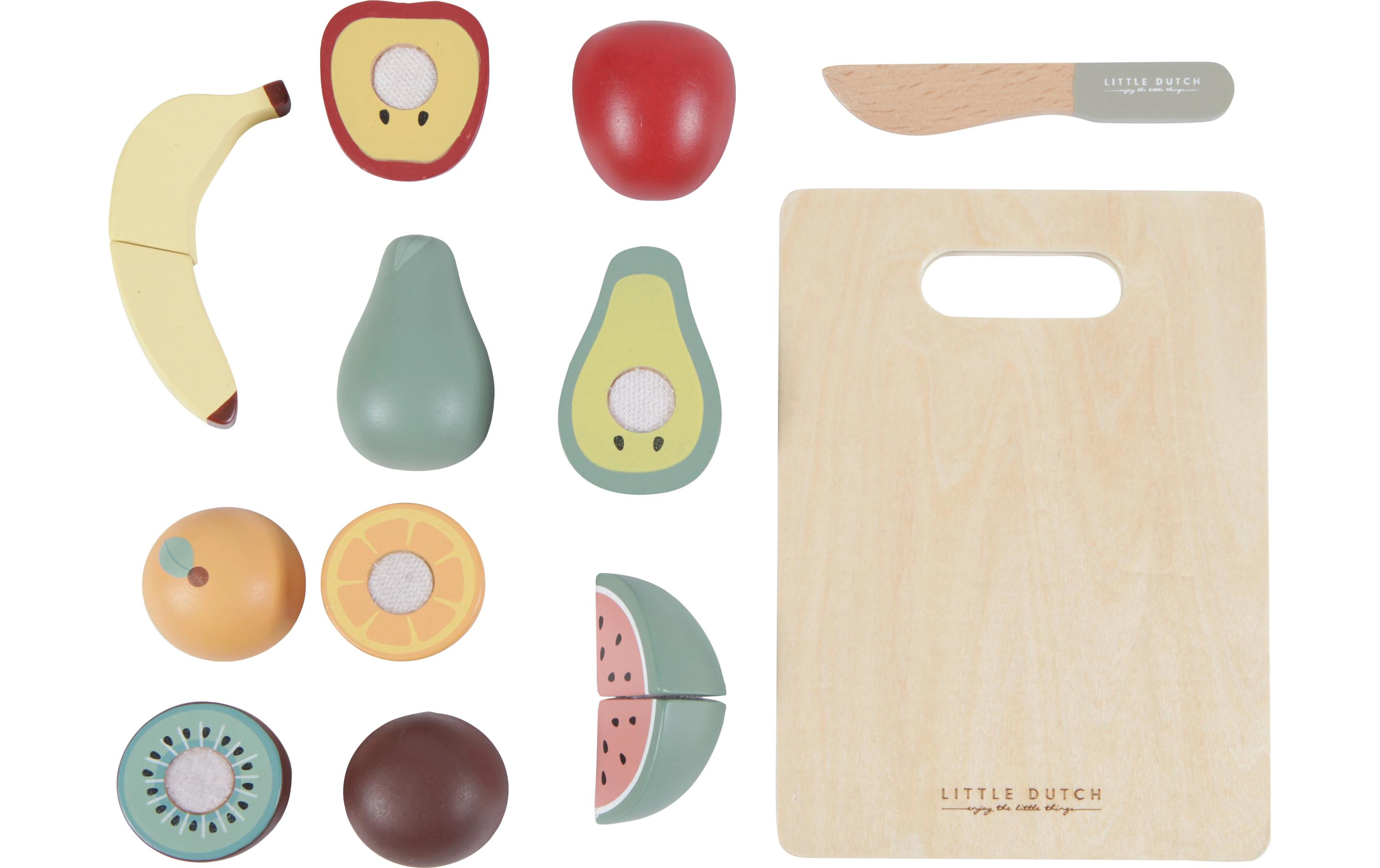 Spiel-Lebensmittel Obst zum schneidenLebensmittel-Spielset aus Holz