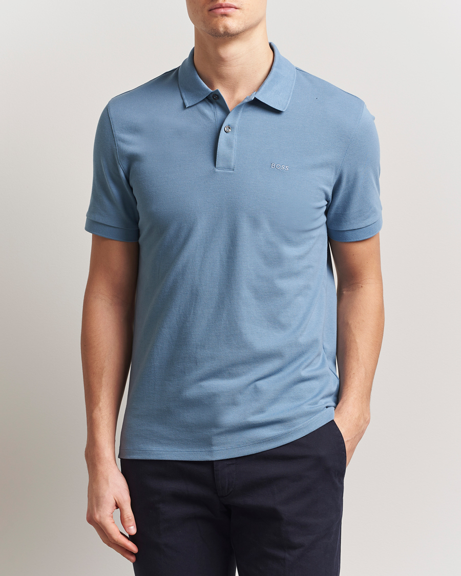 BOSS BLACK Pallas Polo Light Blue