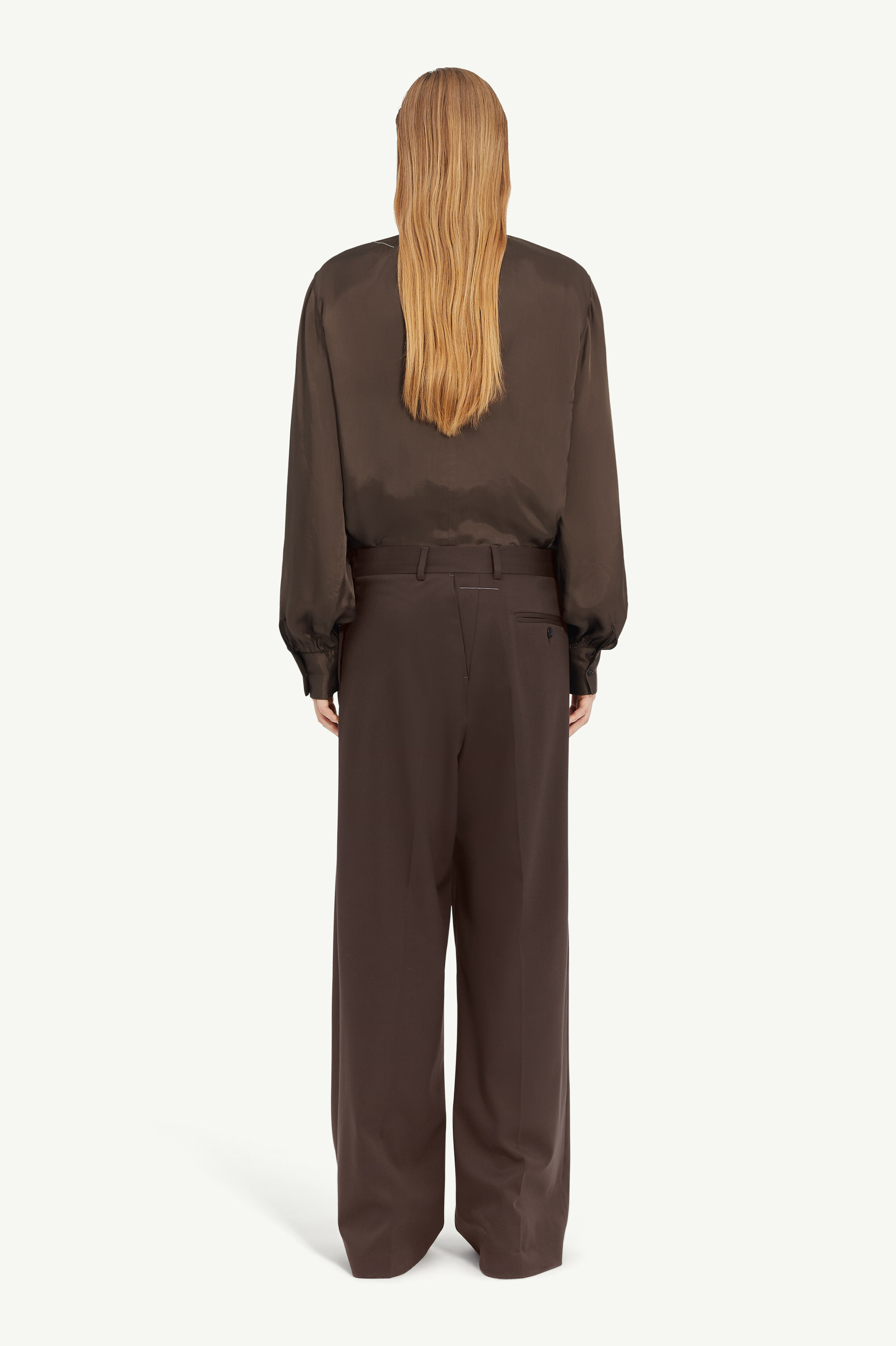 Pantalon en laine mélangée Twist