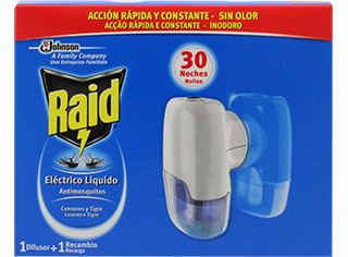 INSECTICIDA RAID LÍQUIDO ELÉCTRICO APARELHO 30 NOITES