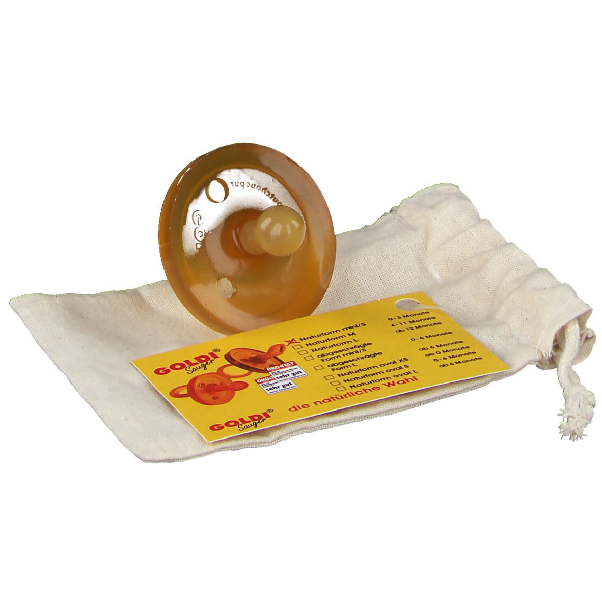 GOLDI® Sauger Naturform 0 bis 3 Monate