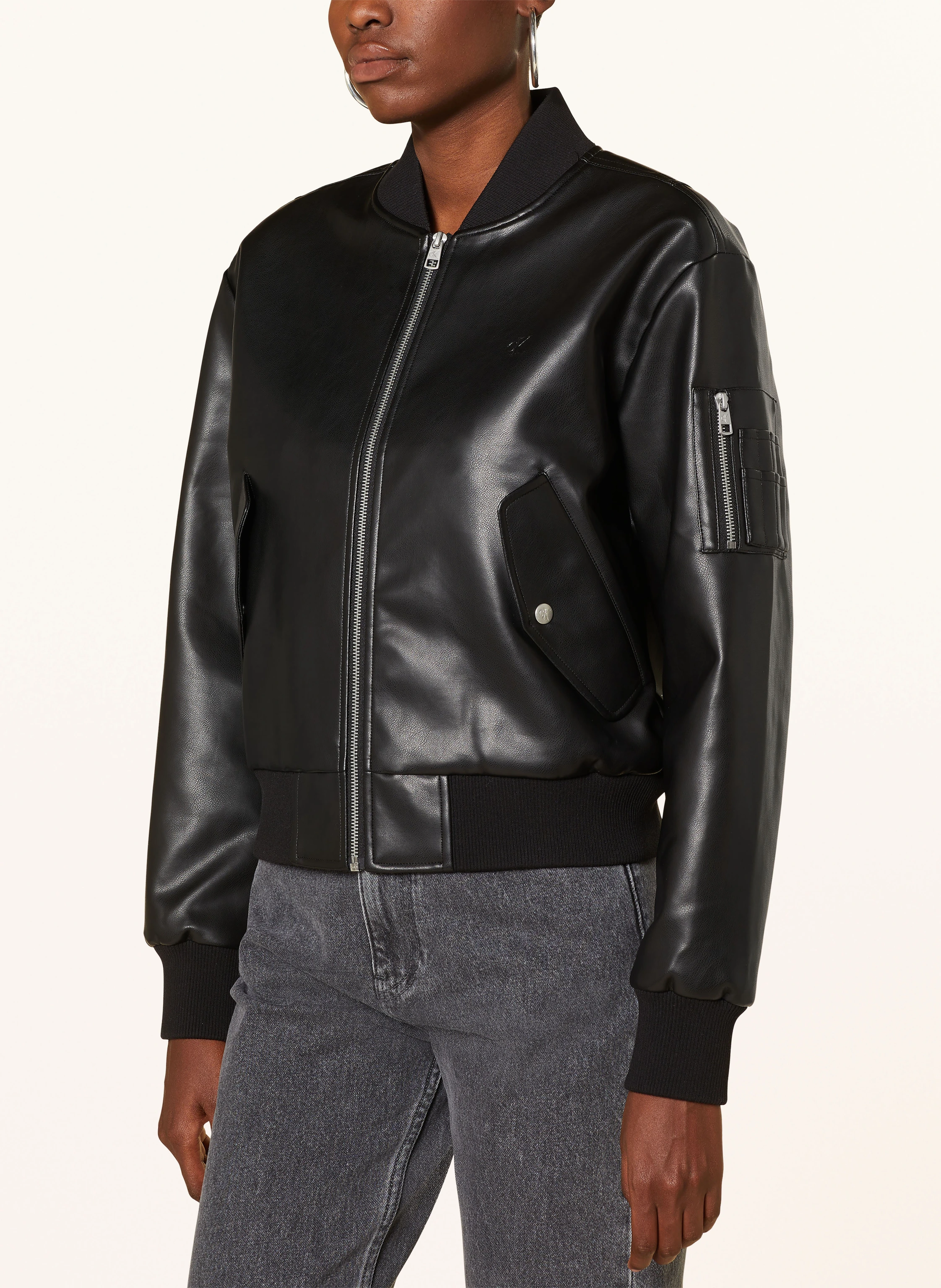 Calvin Klein Jeans Blouson in Lederoptik