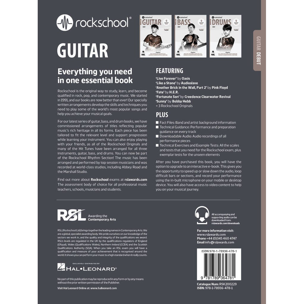 Rock School Limited Guitar Debut (2024) gitaarboek