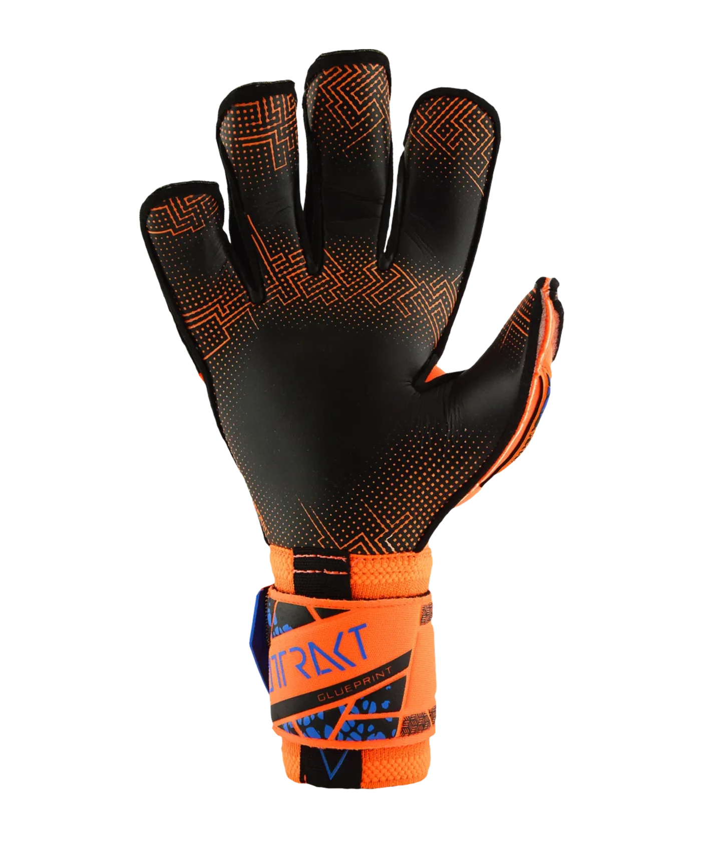 Reusch Attrakt Gold X Evolution GluePrint TW-Handschuhe Night Spark 2024 Orange Blau F2211