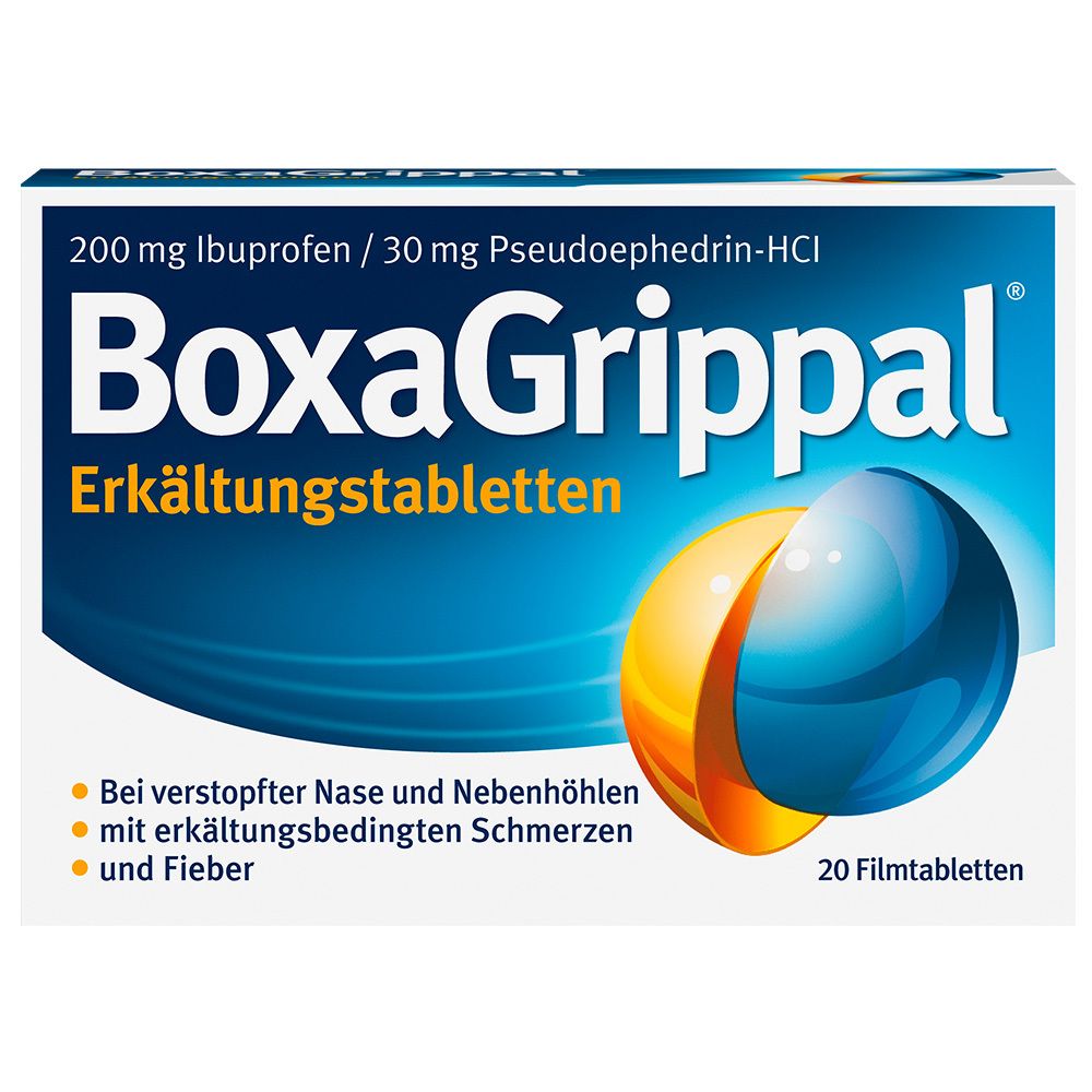 BoxaGrippal® Erkältungstabletten 200 mg / 30 mg