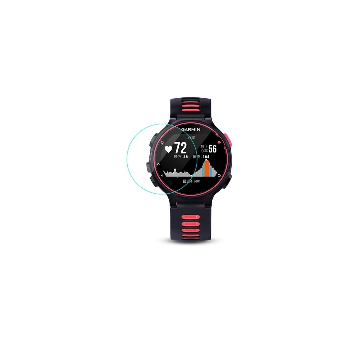Skjermbeskyttelse i herdet glass til Garmin forerunner 735xt