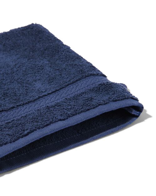 gant de toilette de qualité épaisse bleu nuit
