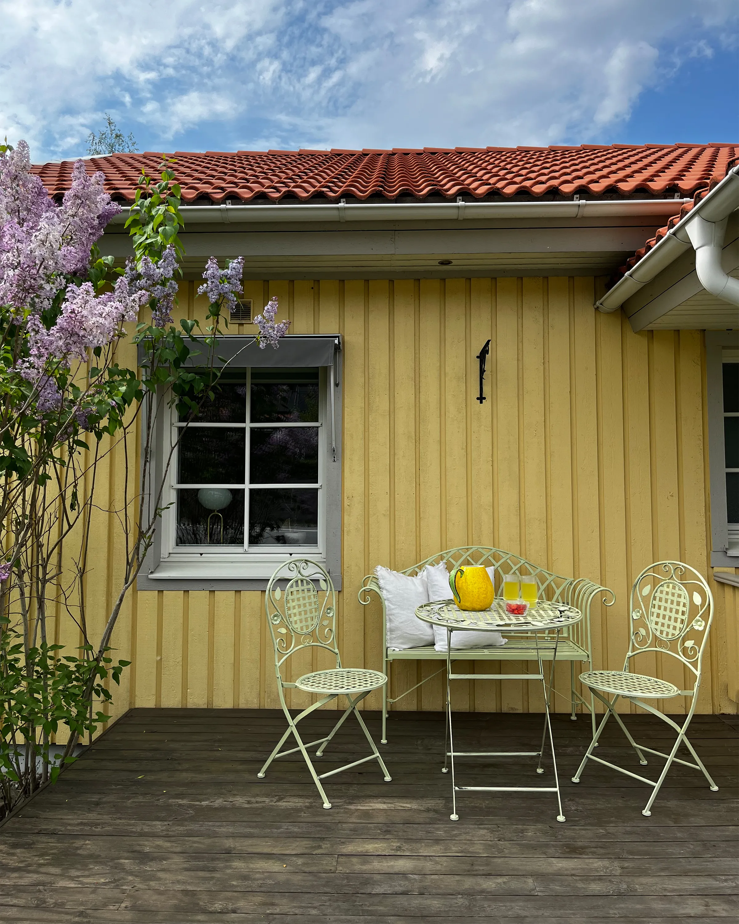 Bistroset inklapbaar BIVIO Metaal Lichtgroen