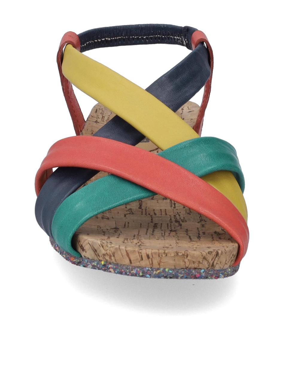 Sandale Henriette 01, rot-multi