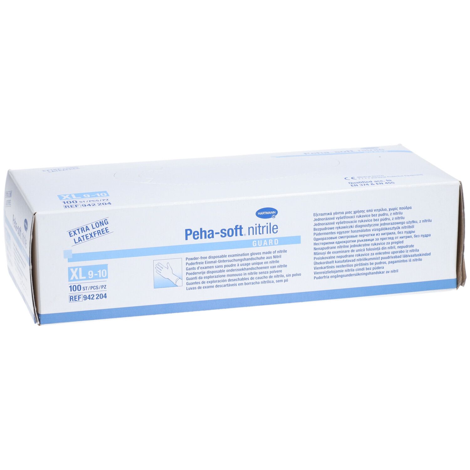 PEHA-SOFT nitrile guard unsterile puderfreie Untersuchungshandschuhe XL