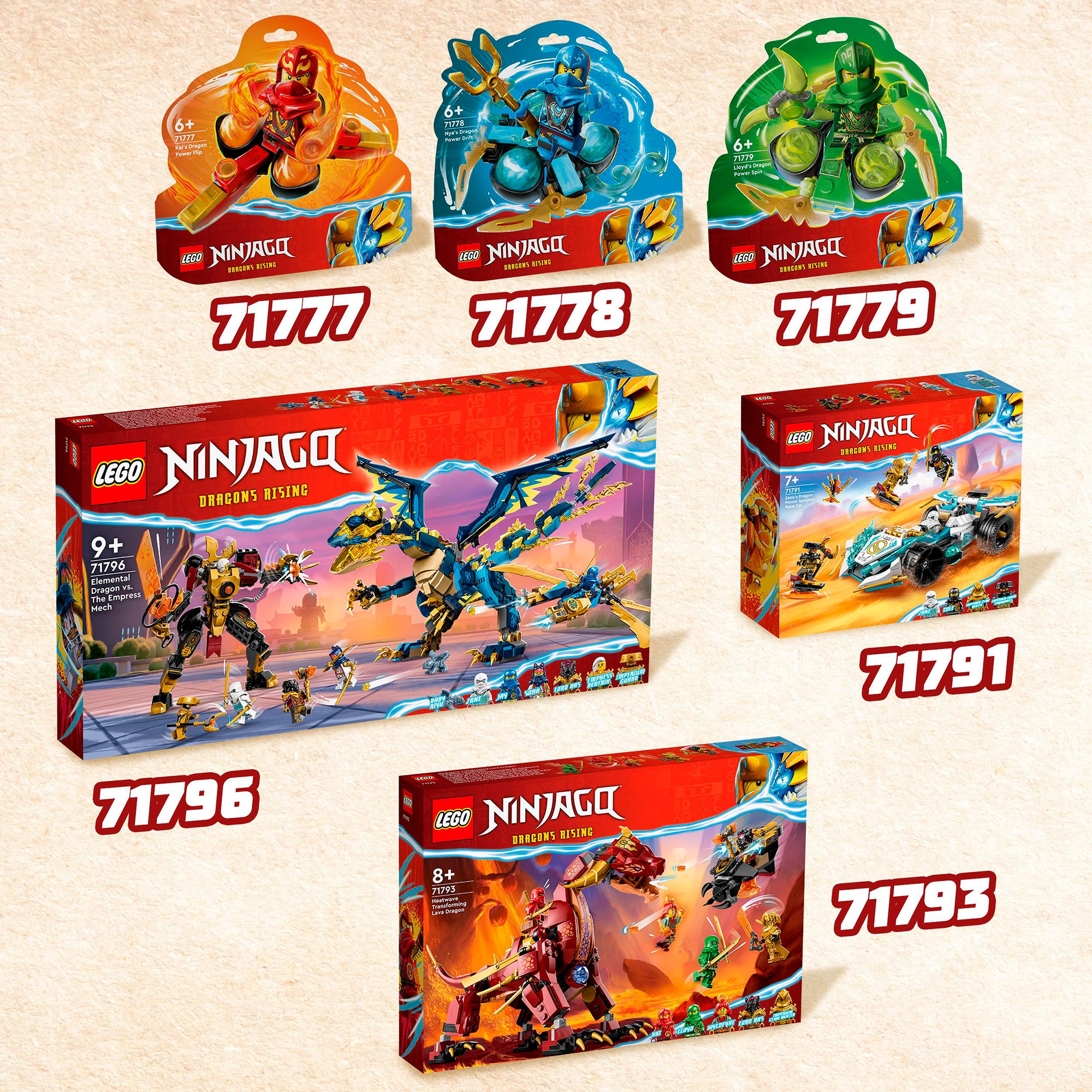 LEGO Konstruktionsspielzeug Ninjago Wyldfires Lavadrache