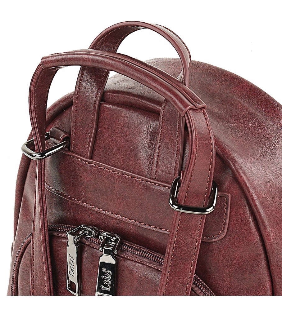 Mochila antifurto Lois vermelha - 23x27x11cm -