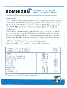Soria Natural Somnizen Capsules 60CP