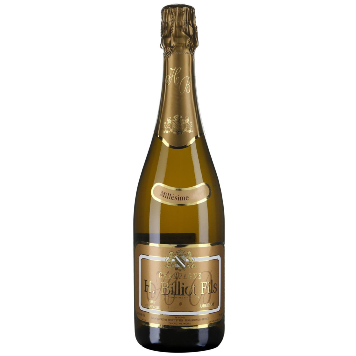 Champagne AOC Grand Cru millésime Billiot -75cl