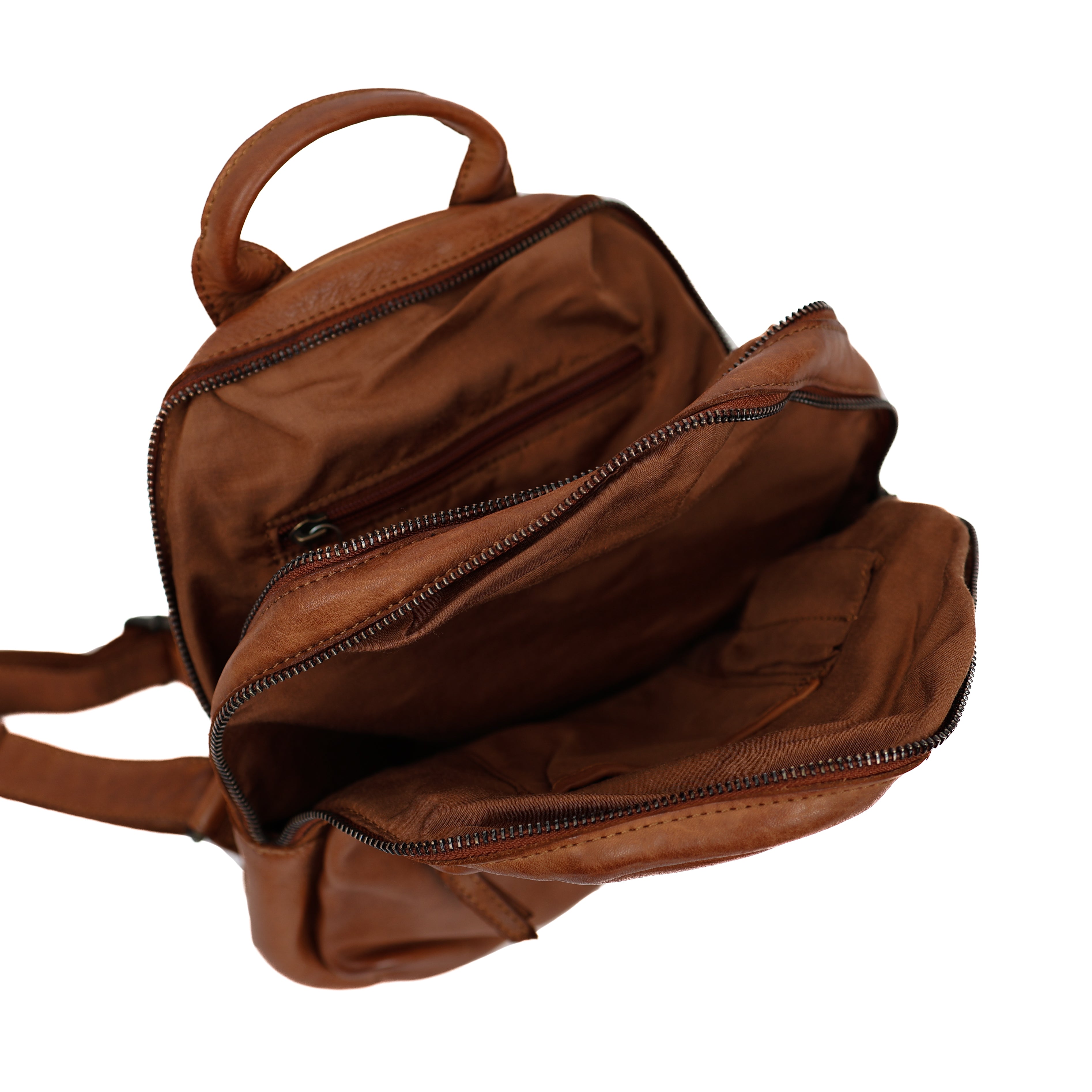 Klein rugzakje 'Nela' cognac Cognac