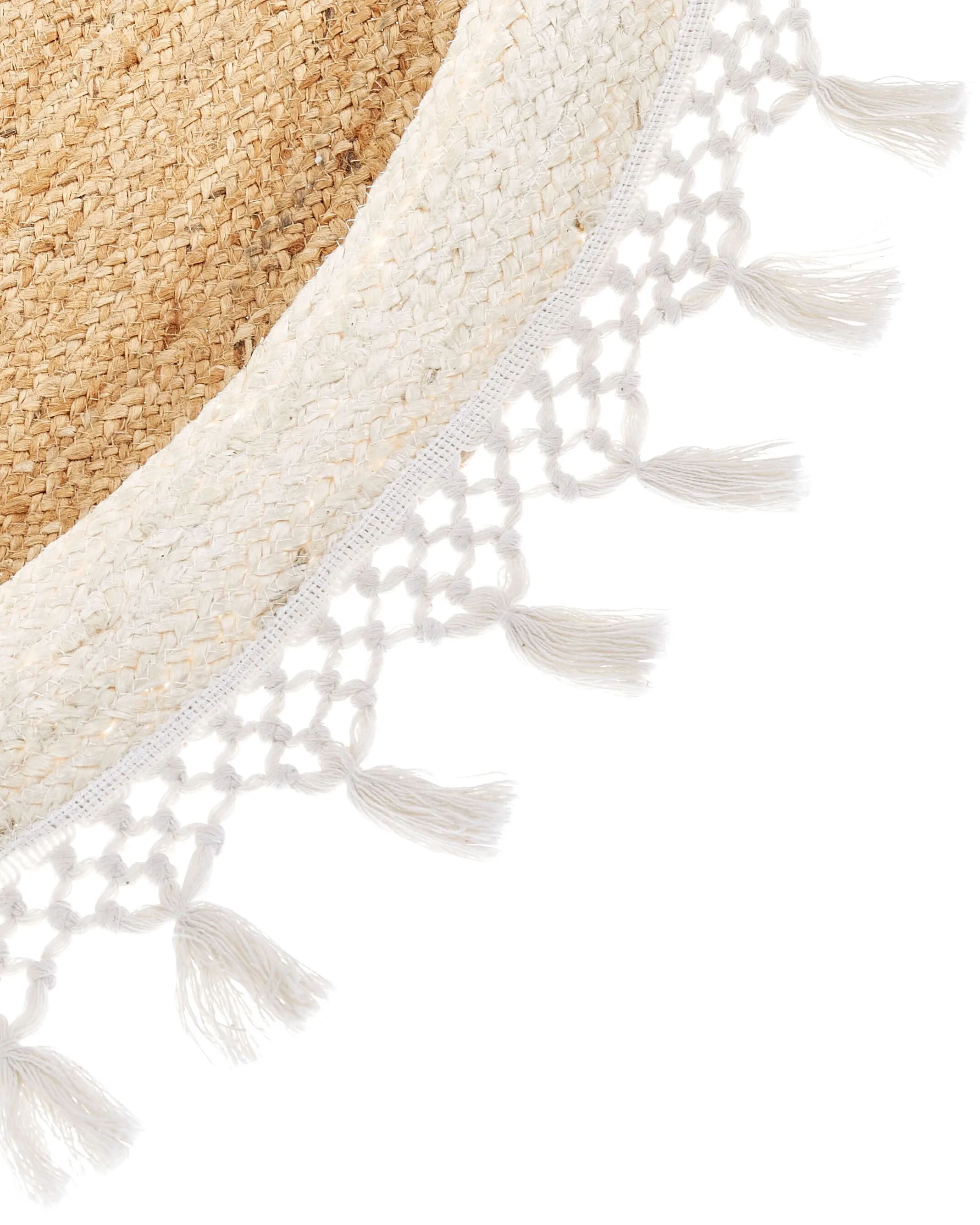 Vloerkleed MARTS Wit ø 140 cm Jute