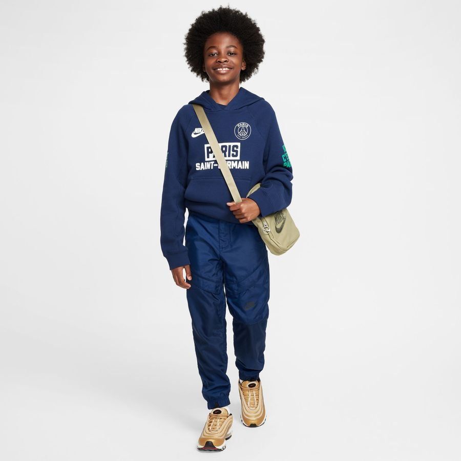 Paris Saint-Germain Sweat à Capuche NSW Air Sport Essential GX - Bleu Marine/Vert/Blanc Enfant