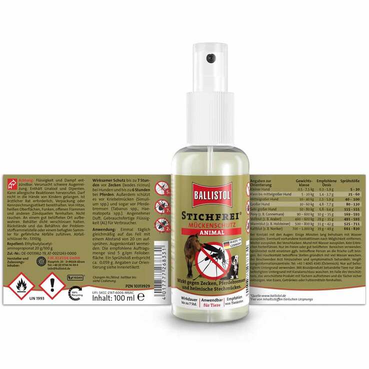 Ballistol Stichfrei Animal Spray vet. (für Tiere), 100 ml