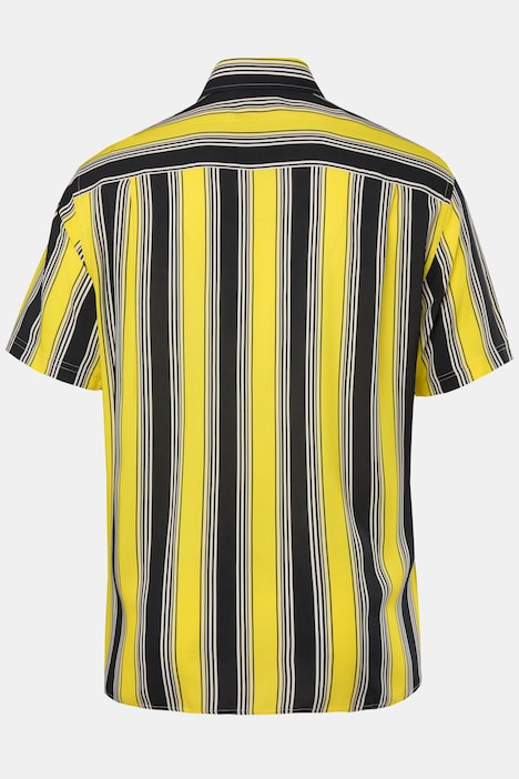 Men+ Hemd, Halbarm, Bauchfit, Streifen, Kentkragen, Comfort Fit, bis 8 XL