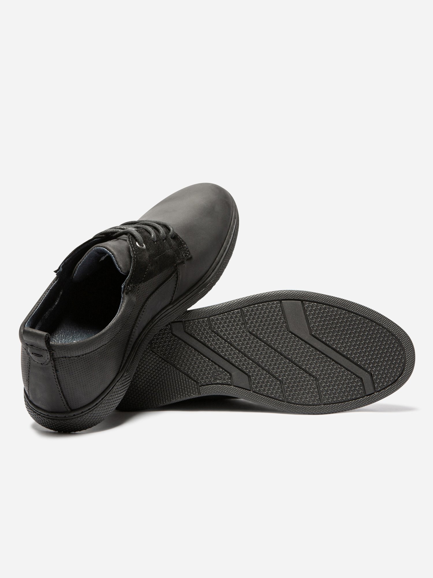 Derbies Homme En Cuir Noir