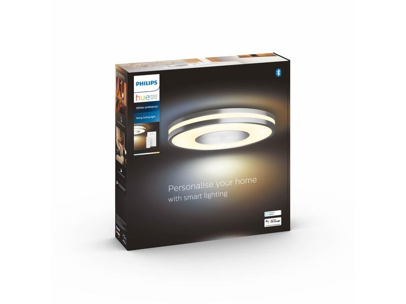 Philips Hue White Amb. Being Deckenleuchte silber 2400 lm LED Deckenlampe
