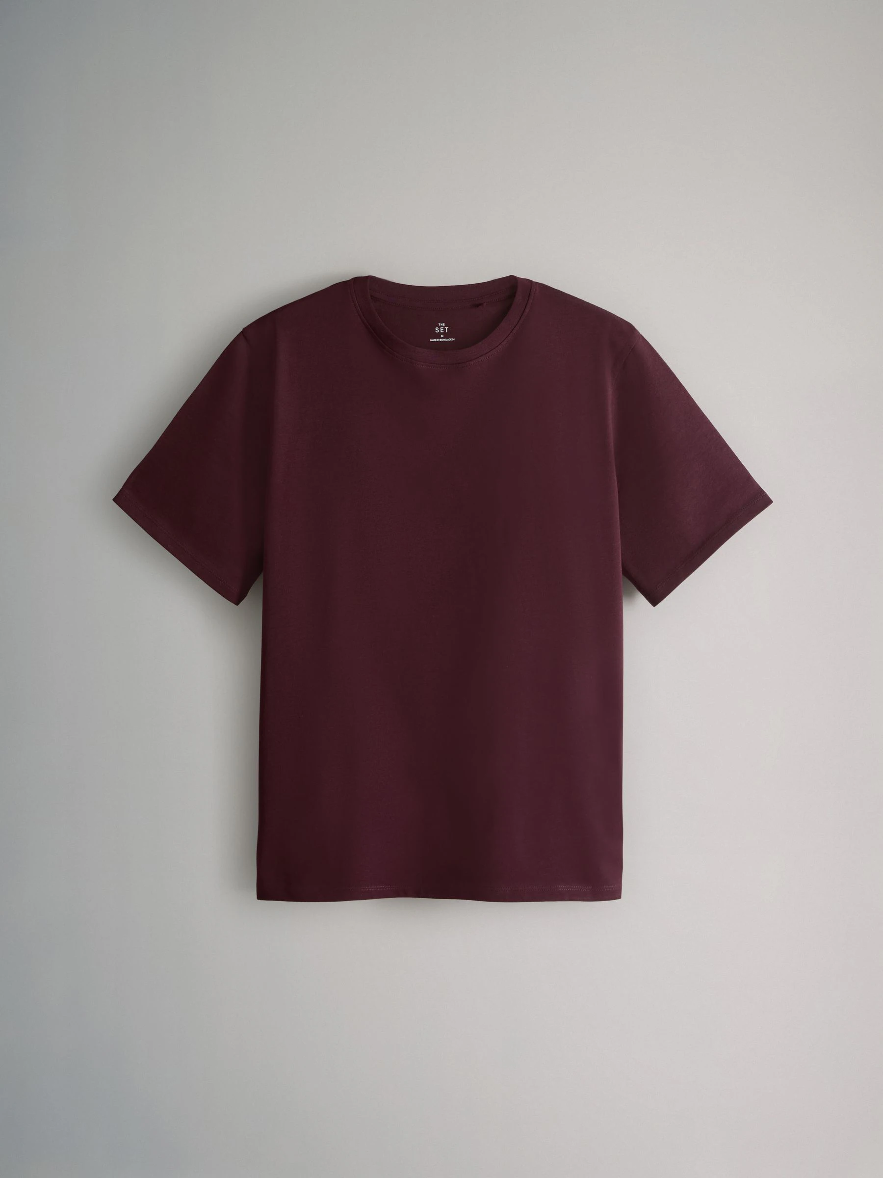 Zwart/Chocoladebruin/Bessenrood/Middenroze/Crème - The Set verpakking van 5 ruimvallende T-shirts