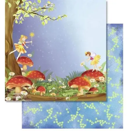 URSUS Premium Glitter Scrapbook paper Wunderland, Motiv 136