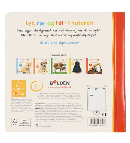 Forlaget Bolden Bog m. Lyd - Lyt, R?r Og F?l: I Naturen - Dansk