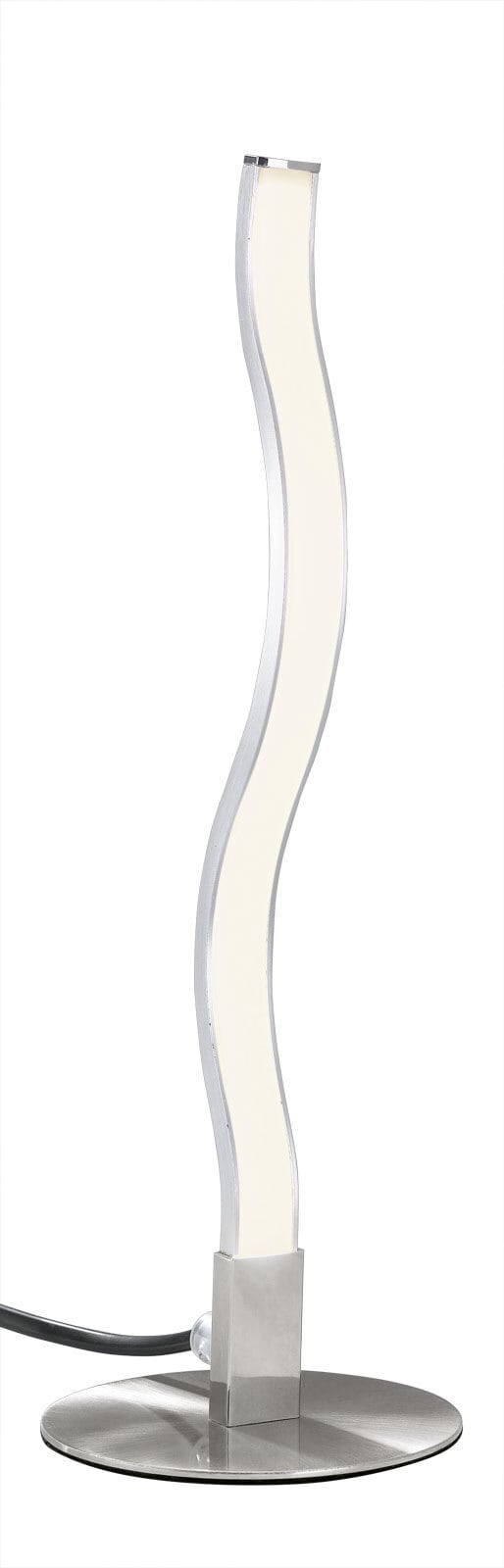 casaNOVA LED Tischlampe 30 cm BOA Alufarbig