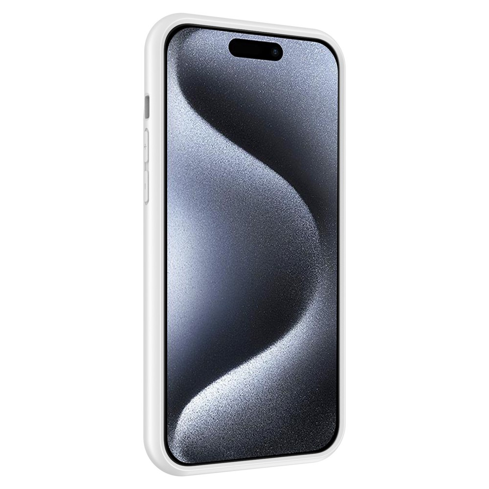 iPhone 15 Pro Max MagSafe Backpack Akku Case Schutzhülle (8500mAh) - Rosa / Weiss
