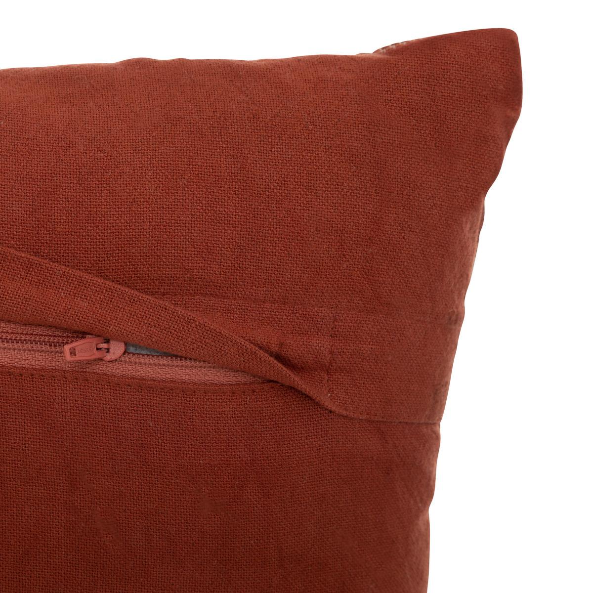 COUSSIN COTON JACQUARD MICAH TERRACOTTA 30X50CM