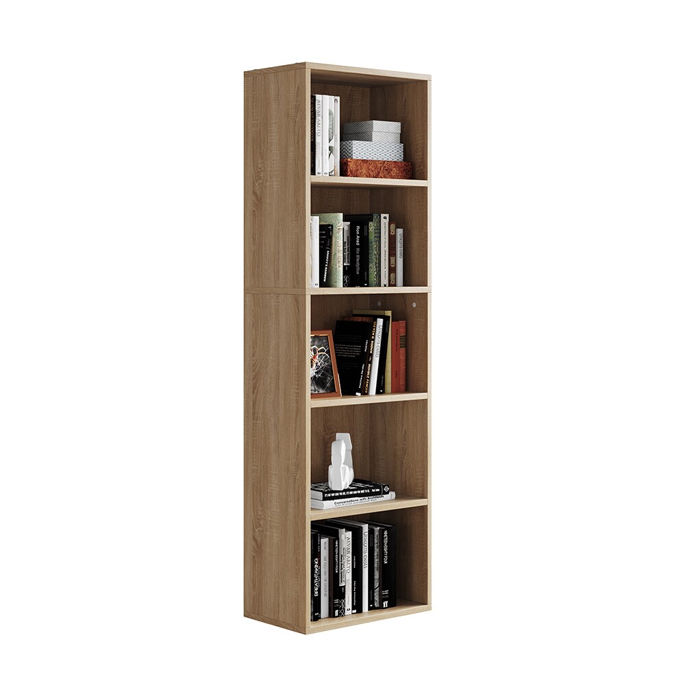 Vicco Bücherregal Bob Eiche 40 x 132 cm mit 5 Fächern