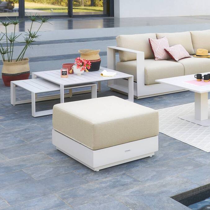 Pouf de jardin ALLURE Avoine