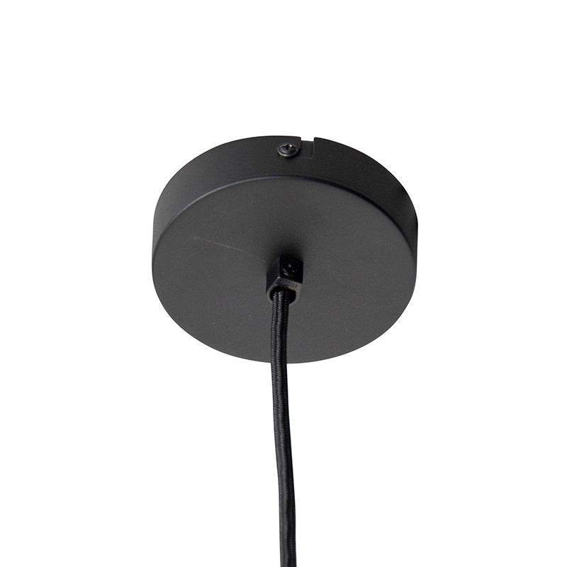 Modern hangend railsysteem met 5 spots zwart 1-fase  - Iconic Jeana