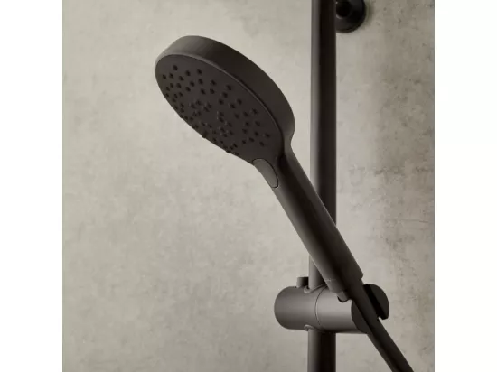 Pommeau de douche JACOB DELAFON Metro, 3 jets Noir mat