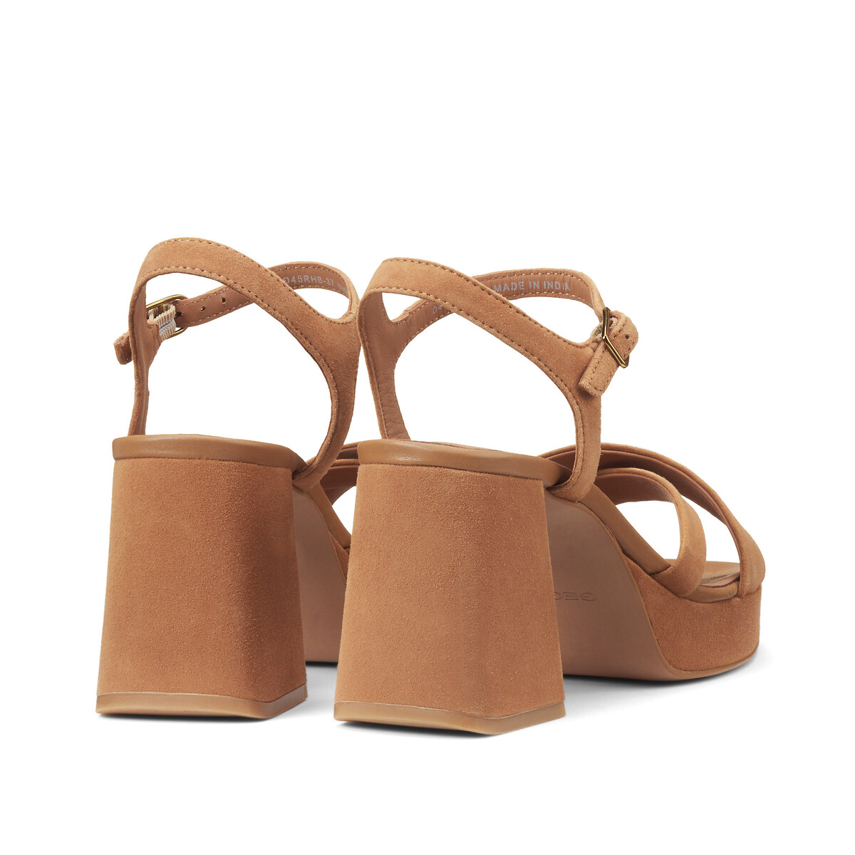GEOX<br>Sandálias de salto alto, couro, Soleda