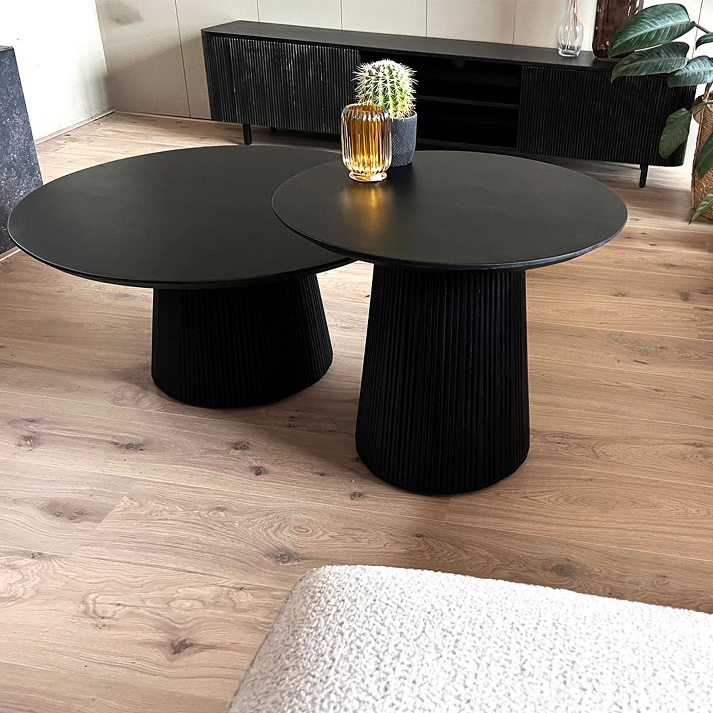 Salontafel Rome Zwart set van 2