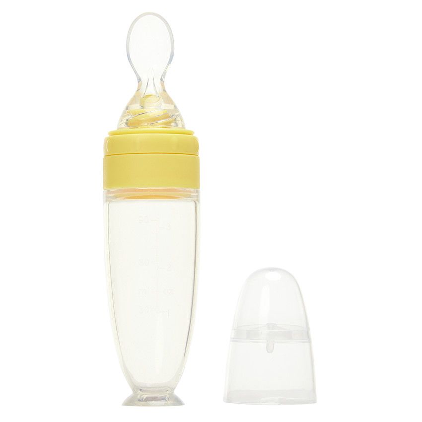 Biberon-cuillère avec capuchon Yummix - Ecru