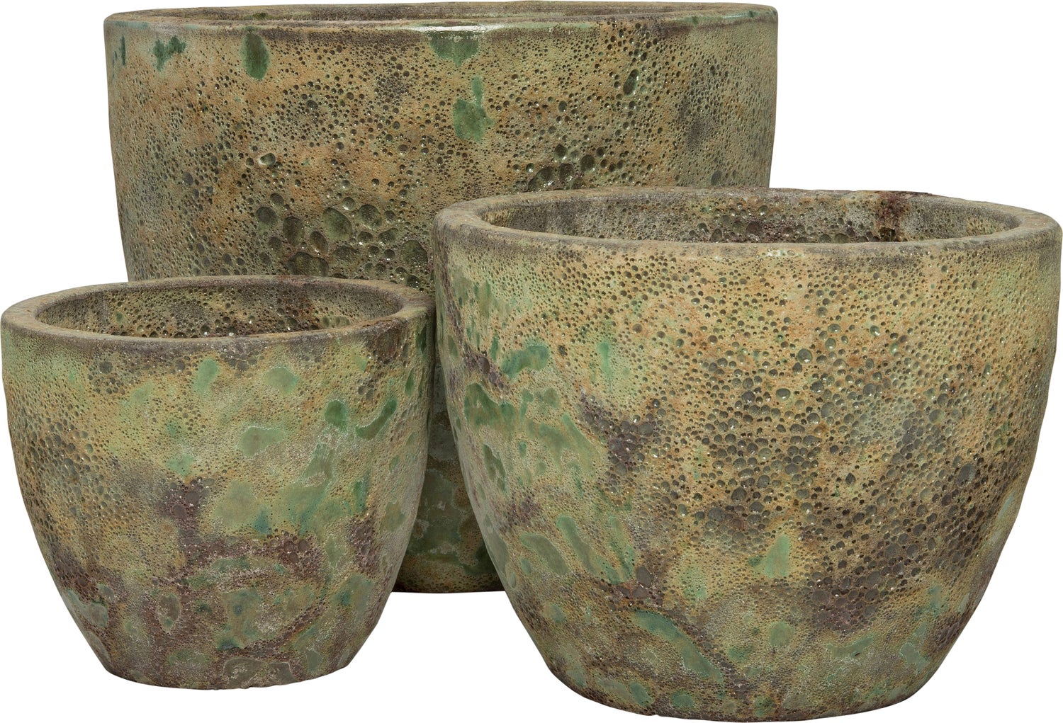 Intratuin bloempot Bubbel groen D 21 H 18 cm