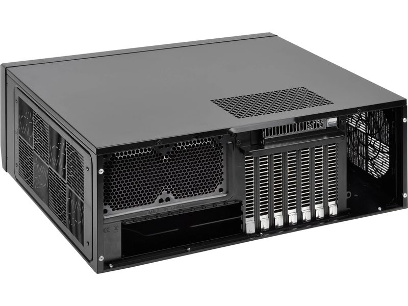 SilverStone PC-Gehäuse GD09B-C Kompaktes ATX-Desktop-Gehäuse mit vorinstalliertem 120-mm-Lüfter