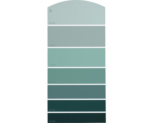 Kleurstaalkaart, kleurenkaart G25, kleur wereldgroen, 21x10 cm